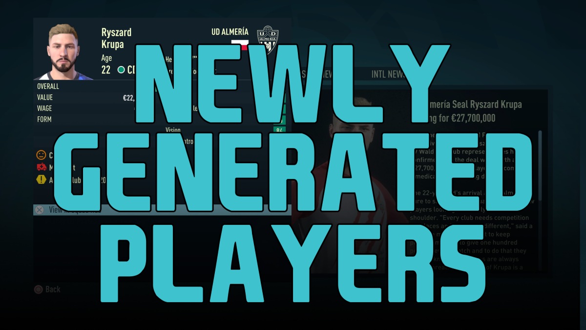 THE BEST WAY TO FIND NEWLY GENERATED PLAYERS